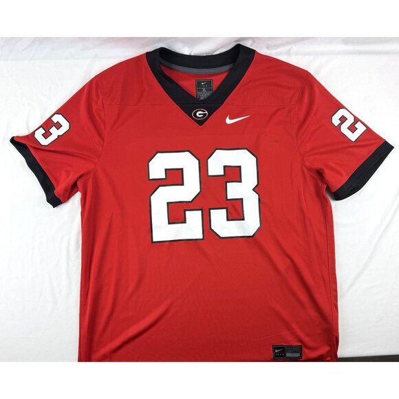 Nike Other - Georgia Bulldogs Nike Game PRINTED Football Jersey #23 "Lew Dawg" Sz XL